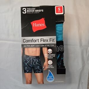 Hanes Comfort 3pk Comfort Flex Fit Boxer Briefs - Mens Small